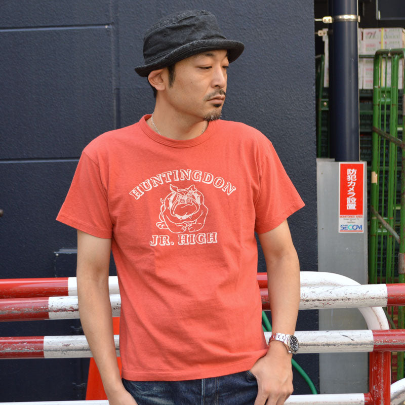 ウエアハウス　レンガ色WAREHOUSE BAR HARBOR Tシャツ 2ND-HAND (WAREHOUSE) 