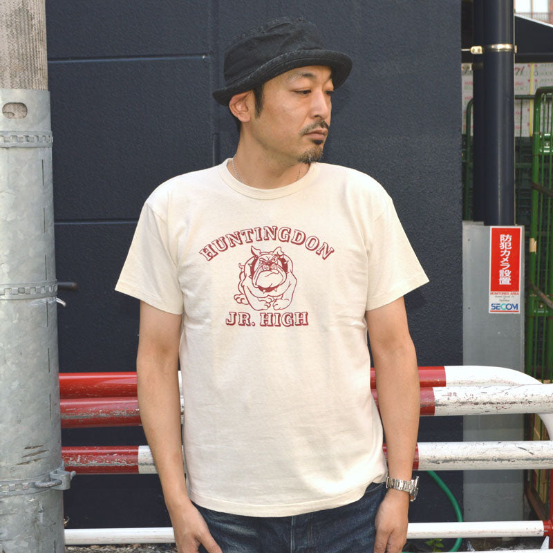 2ND-HAND (WAREHOUSE) "4064 HUNTINGDON" Print T-shirt