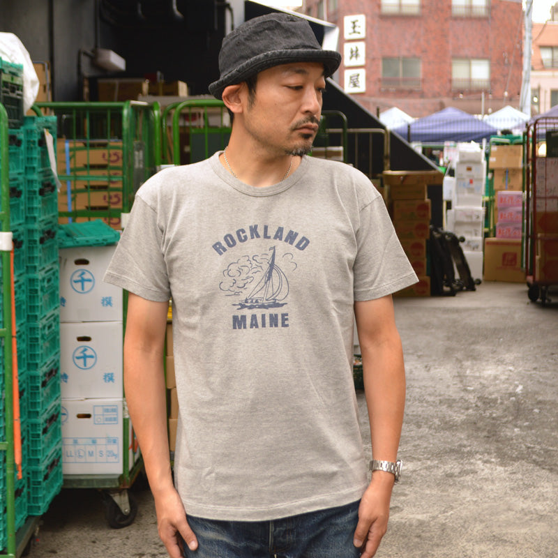 2ND-HAND (WAREHOUSE) "4064 ROCKLAND" Print T-shirt