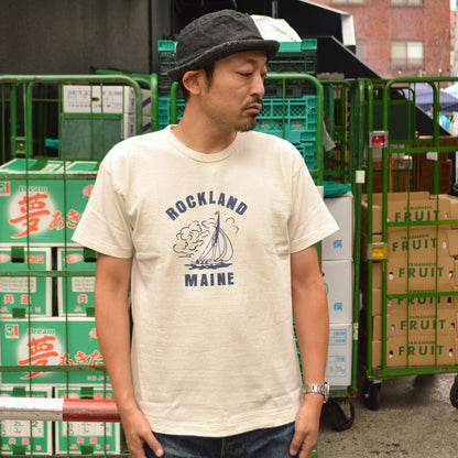 2ND-HAND (WAREHOUSE) "4064 ROCKLAND" Print T-shirt