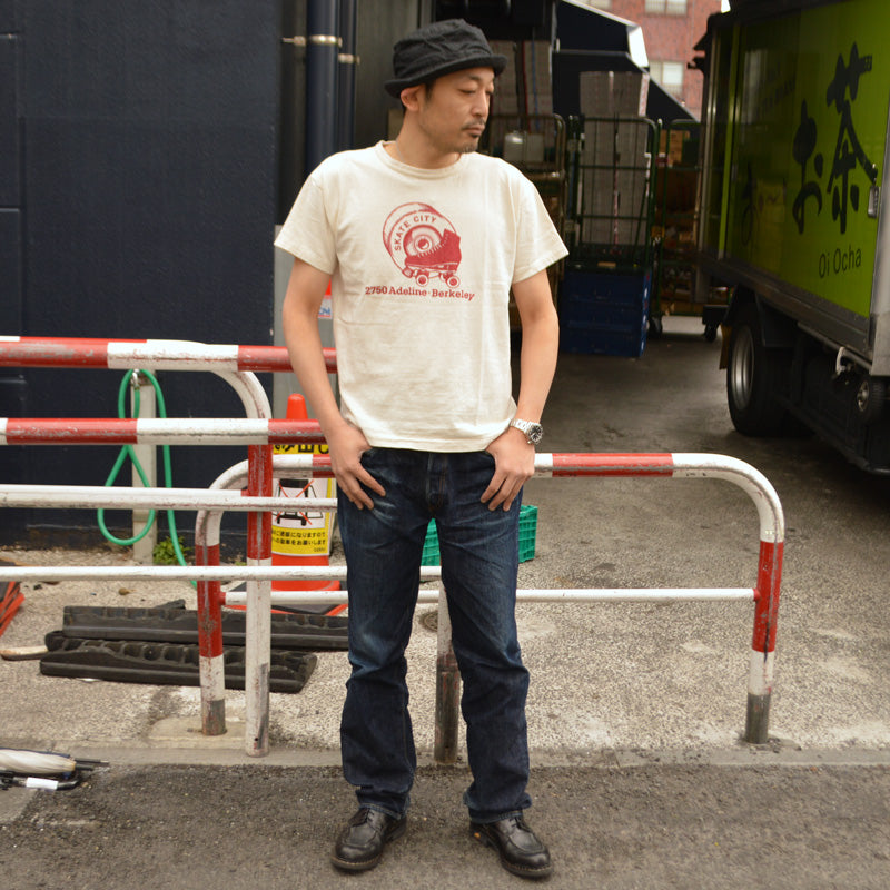 2ND-HAND (WAREHOUSE) "4064 SKATE CITY" Print T-shirt