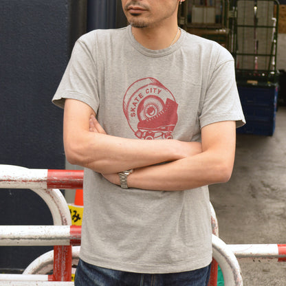 2ND-HAND (WAREHOUSE) "4064 SKATE CITY" Print T-shirt
