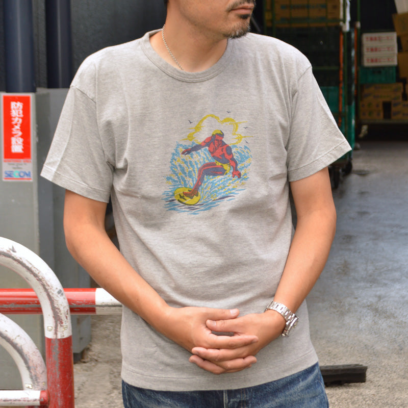 2ND-HAND (WAREHOUSE) "4064 SURFER" Print T-shirt