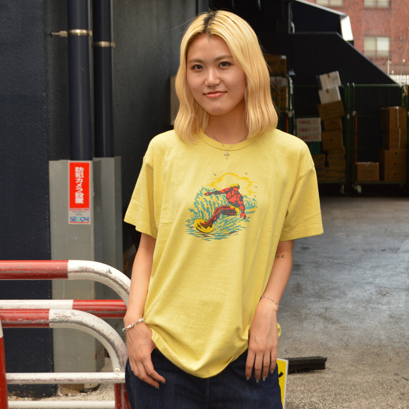 2ND-HAND (WAREHOUSE) "4064 SURFER" Print T-shirt