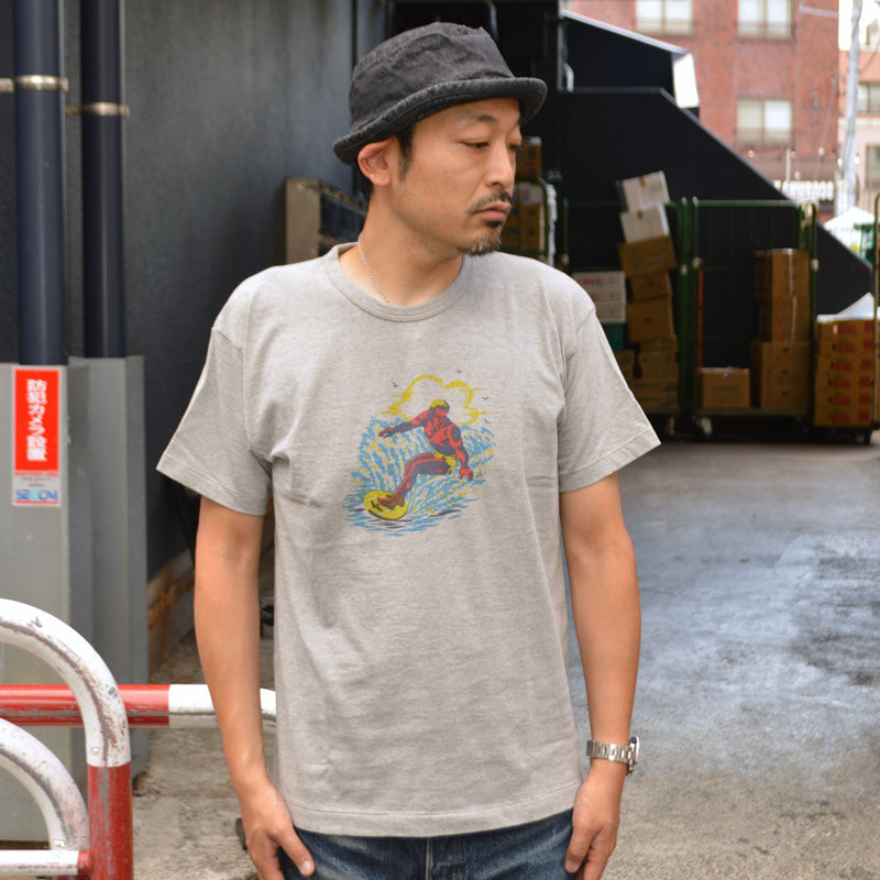 2ND-HAND (WAREHOUSE) "4064 SURFER" Print T-shirt