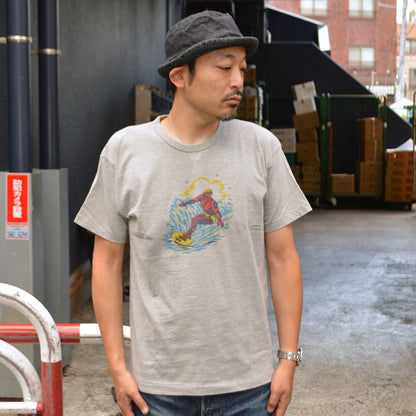 2ND-HAND (WAREHOUSE) "4064 SURFER" Print T-shirt