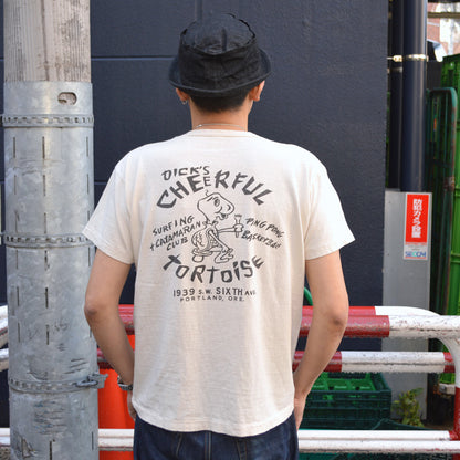 2ND-HAND (WAREHOUSE) "4064 TORTOISE" Print T-shirt