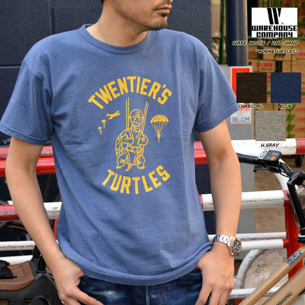 WAREHOUSE 2ND-HAND "4064 " "TURTLES" S/S Print T-shirt