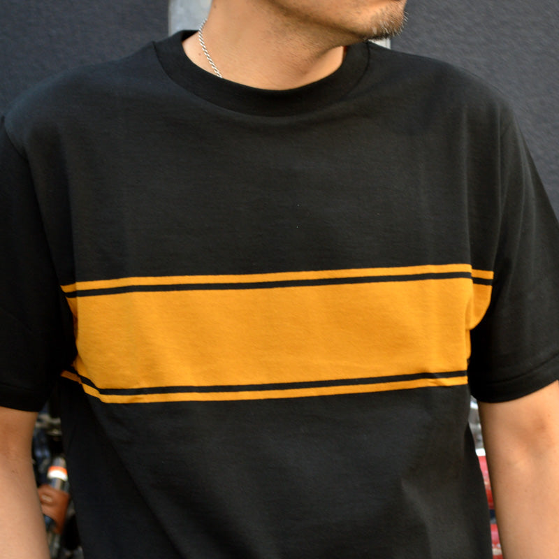 WARE HOUSE "4093" S/S Panel Border T-shirt