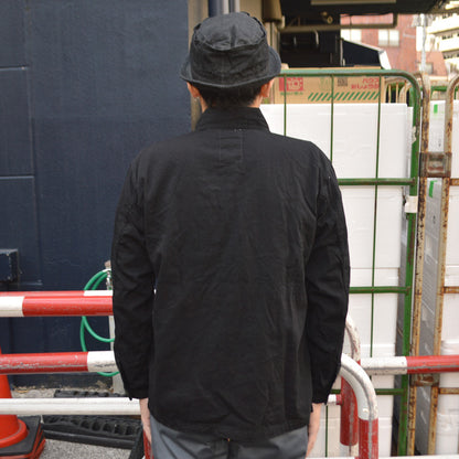 FULL COUNT "4097-1" US Army Black Black Denim Pullover Shirt