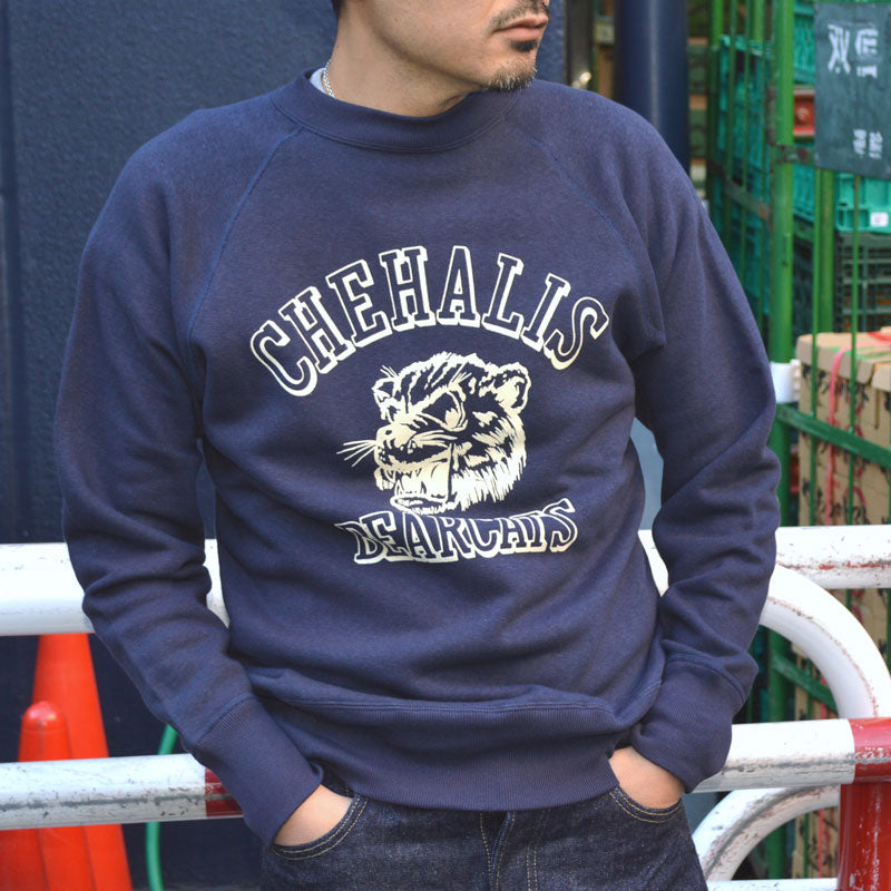 WARE HOUSE "409 CHEHALIS"  Raglan Sweatshirt