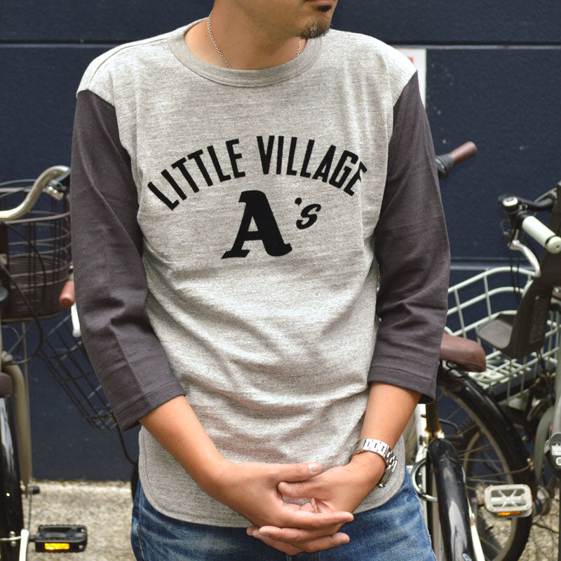 WARE HOUSE "4800 LITTLE VILLAGE" 3/4 Sleeve Baseball T-shirt