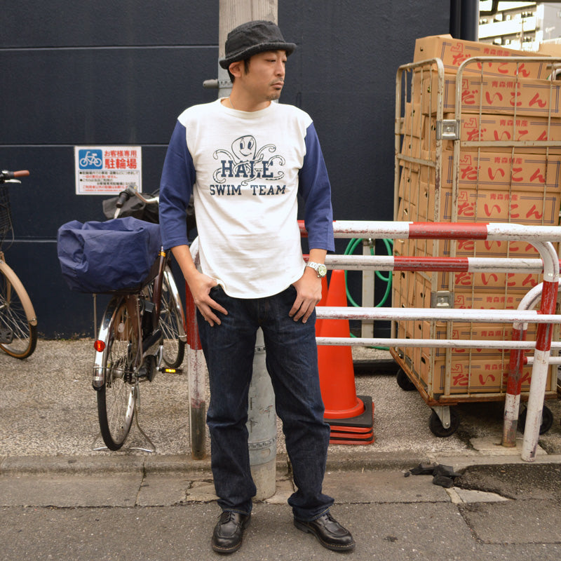 WARE HOUSE "4800 SWIM TEAM" 3/4 Sleeve Baseball T-shirt