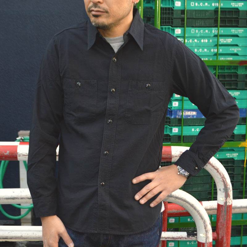 FULL COUNT "4810" CHAMBRAY SHIRT(BLACK)