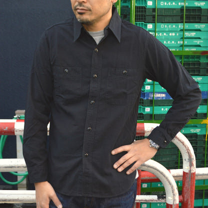 FULL COUNT "4810" CHAMBRAY SHIRT(BLACK)
