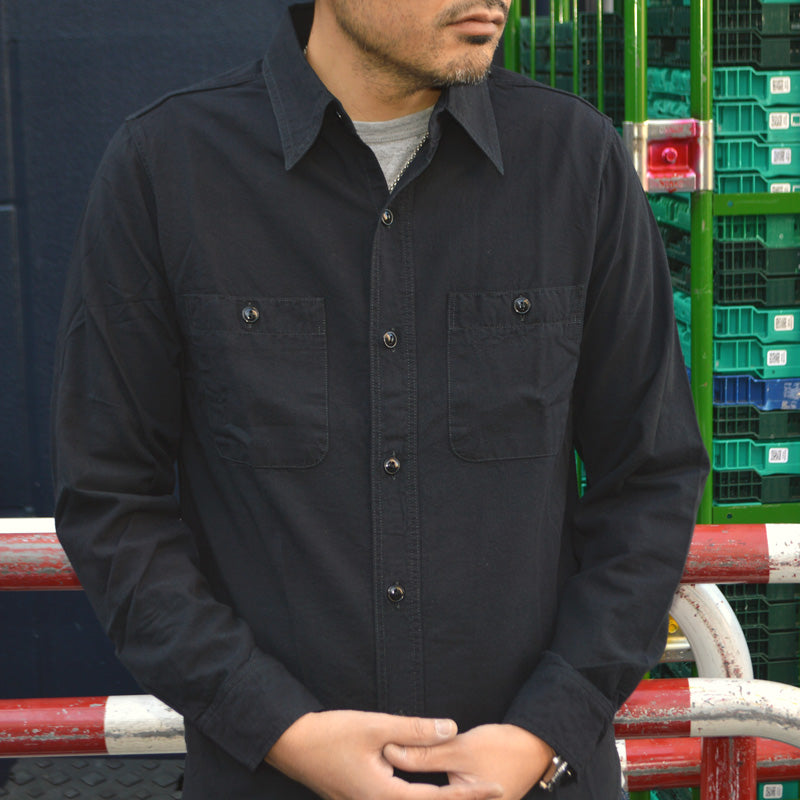 FULL COUNT "4810" CHAMBRAY SHIRT(BLACK)