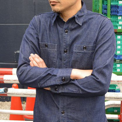 FULL COUNT "4890" DENIM WORK SHIRTS