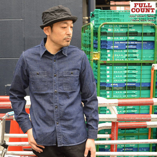 FULL COUNT "4890" DENIM WORK SHIRTS