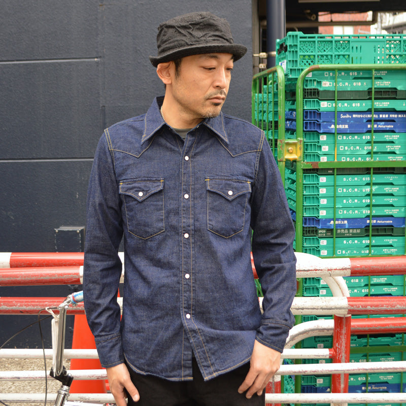 FULL COUNT "4894" DENIM WESTERN SHIRTS