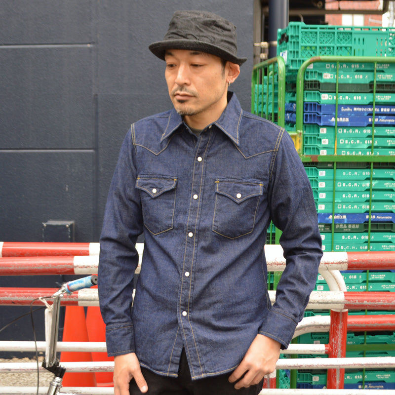 FULL COUNT "4894" DENIM WESTERN SHIRTS