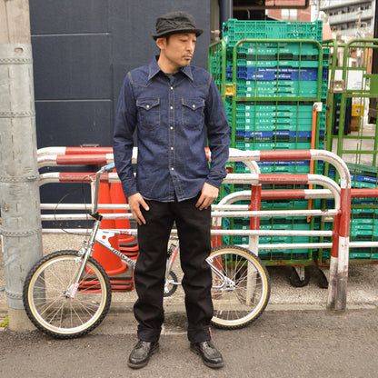 FULL COUNT "4894" DENIM WESTERN SHIRTS
