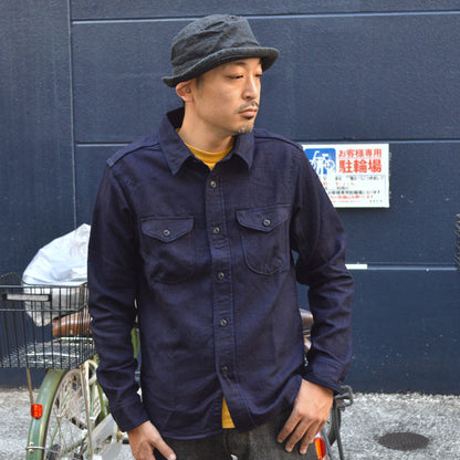 UES "501655" INDIGO HEAVY FLANNEL SHIRT