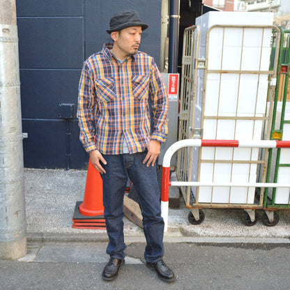 Black Friday!! 20%OFF!! UES "502452" HEAVY FLANNEL SHIRTS