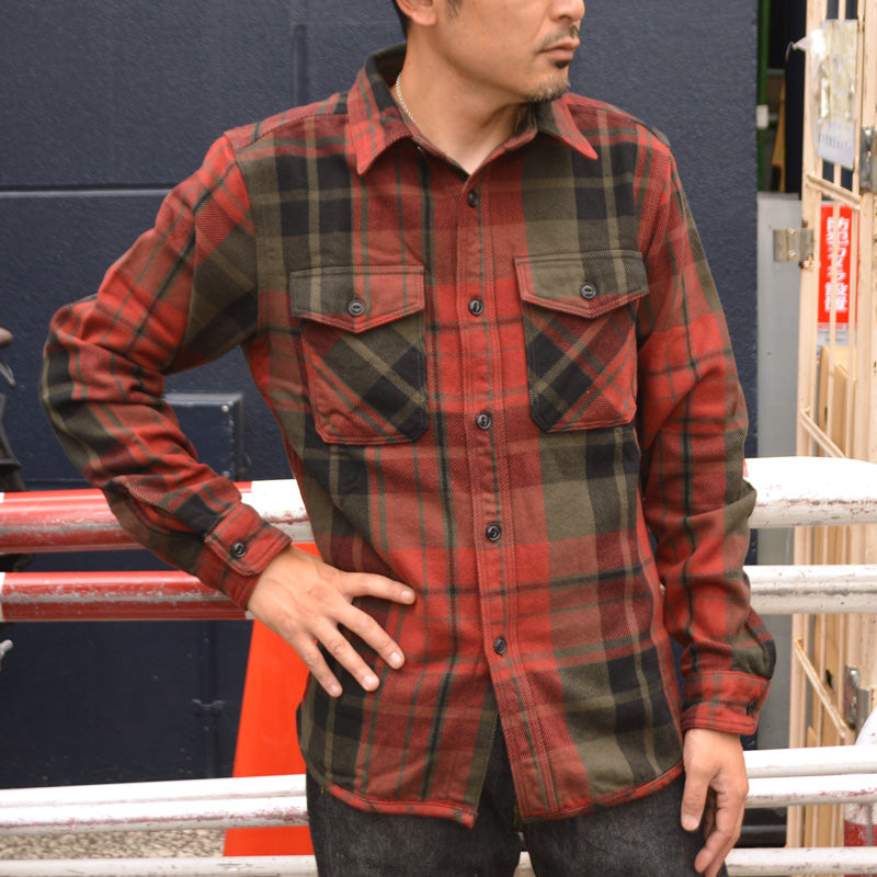 トップス OVY Heavy Flannel Check Shirts OVY Heavy Flannel Check Shirts Big checked heavy flannel overshirt