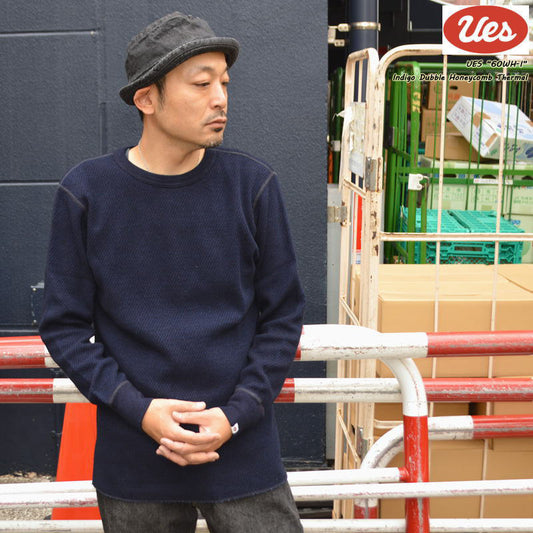 UES "60WH-I" Indigo Double Honeycomb Thermal