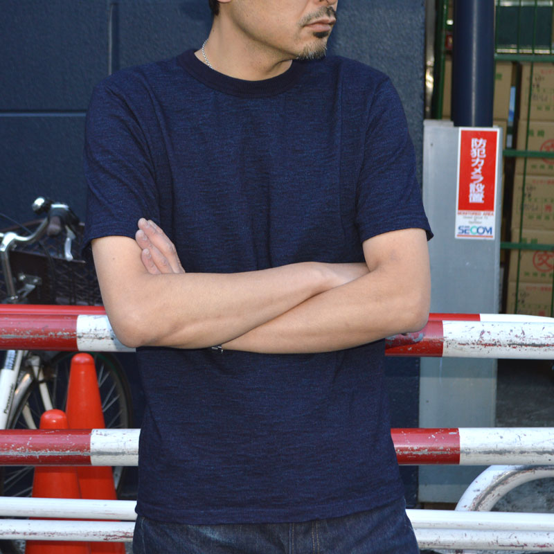 UES "652531" No.7 Yarn Indigo T-shirt