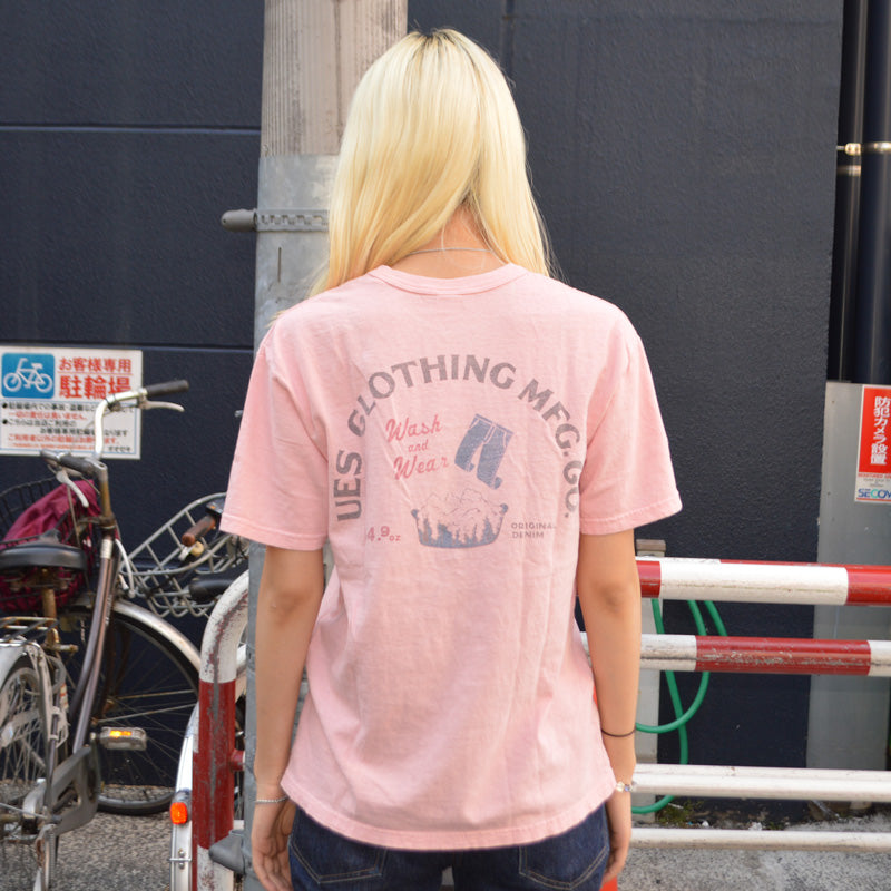 UES "652605" T-shirt "WASH＆WEAR"