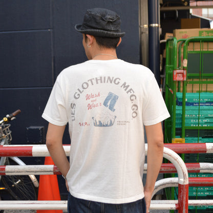 UES "652605" T-shirt "WASH＆WEAR"