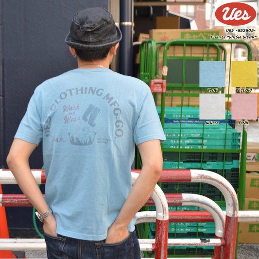 UES "652605" T-shirt "WASH＆WEAR"
