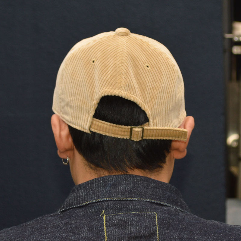 FULL COUNT ”6843-24A” 6Panel Corduroy Baseball 'F' Cap