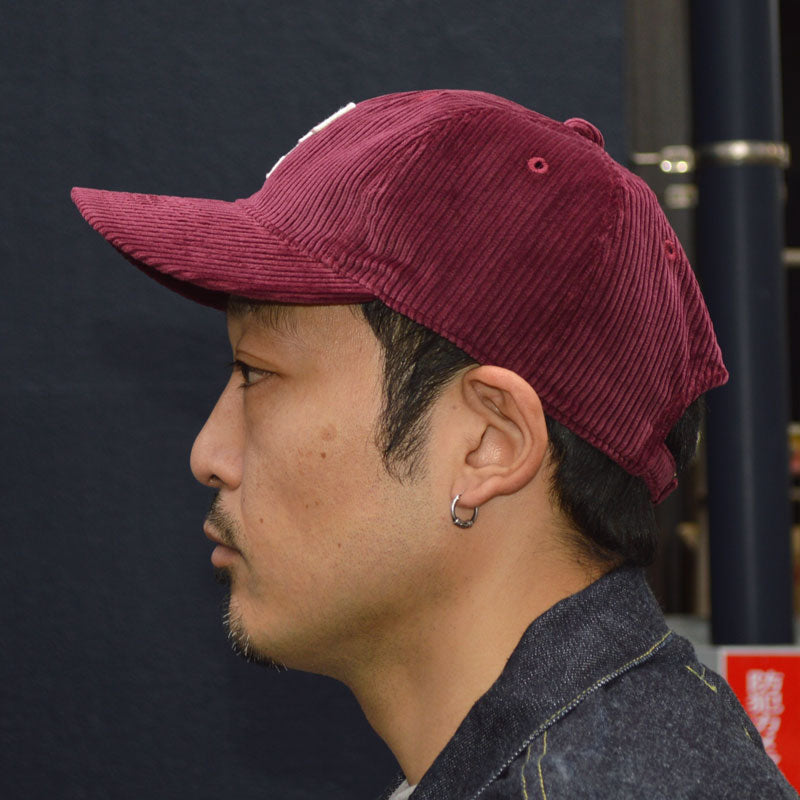 FULL COUNT ”6843-24A” 6Panel Corduroy Baseball 'F' Cap