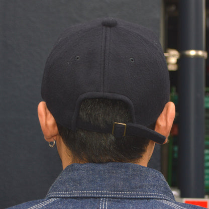 FULL COUNT ”6843-25” 6 Panel Wool Melton Baseball Cap F Patch