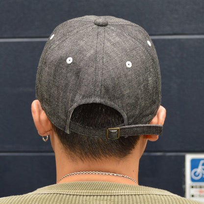 FULL COUNT ”6843” 6PANEL DENIM BASEBALL CAP