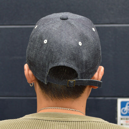 FULL COUNT ”6843” 6PANEL DENIM BASEBALL CAP