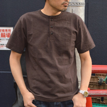 STUDIO D'ARTISAN "8213" Loopwheeled Henley Neck Pack T-Shirt