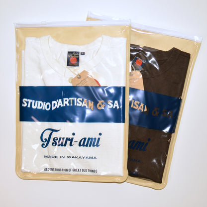 STUDIO D'ARTISAN "8213" Loopwheeled Henley Neck Pack T-Shirt