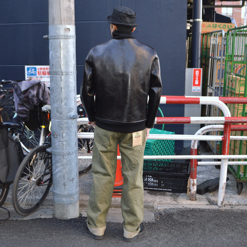ONI DENIM "822-OLD18" 18oz Olive Denim Super Wide Tapered