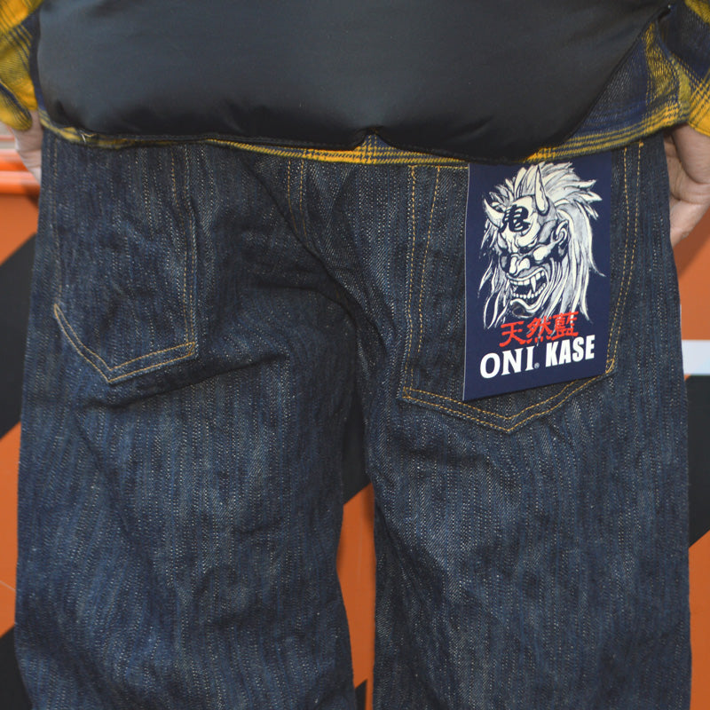 ONI DENIM "822-ONI KASE" 16oz Natural Indigo ONIKASE Super Wide Tapered