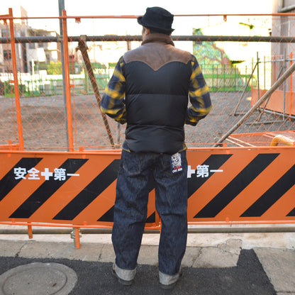 ONI DENIM "822-ONI KASE" 16oz Natural Indigo ONIKASE Super Wide Tapered