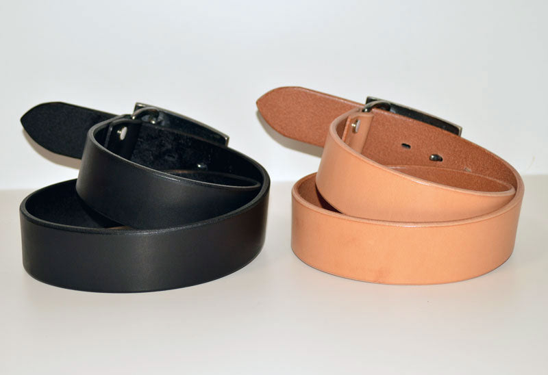 STUDIO D'ARTISAN "B-83" FLAT BUCKLE LEATHER BELT