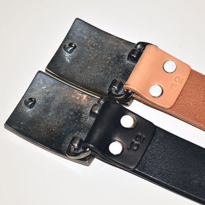 STUDIO D'ARTISAN "B-83" FLAT BUCKLE LEATHER BELT