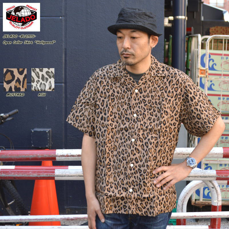 JELADO "BL21115" Open Collar Shirt "Hollywood"