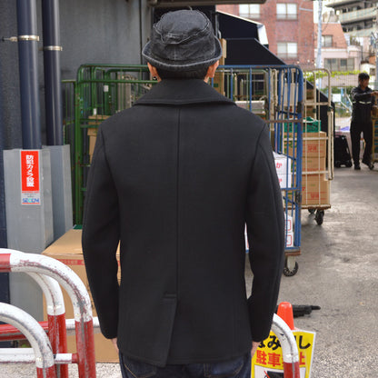 BUZZ RICKSON'S William Gibson Collection "BR12394" Type Black Pea Coat