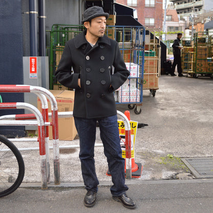 BUZZ RICKSON'S William Gibson Collection "BR12394" Type Black Pea Coat