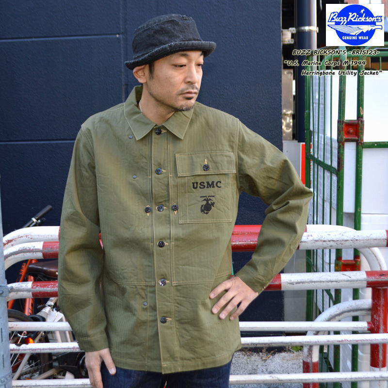 BUZZ RICKSON'S "BR15123" COAT, U.S. Marine Corps M-1944 Herringbone
