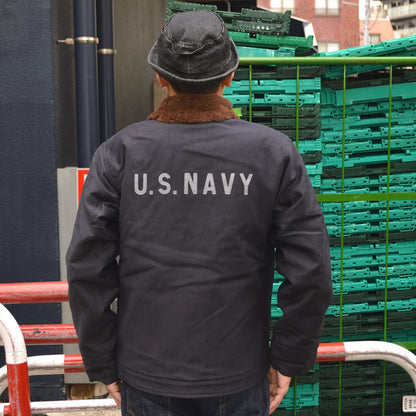 BUZZ RICKSON'S "BR15340" N-1 NAVY “NAVY DEPARTMENT” DEMOTEX-ED